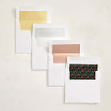 "Merry Round" - Holiday Ornament Cards in Holly by Jen Owens - Envelope Liner Options