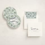 "Dove Wreath" - Holiday Ornament Cards in Ice by Everett Paper Goods - Fully Customized