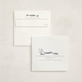 "Dove Wreath" - Holiday Ornament Cards in Ice by Everett Paper Goods - Envelope Addressing
