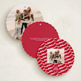"Bow Tied" - Holiday Ornament Cards in Cardinal by Kaydi Bishop - Back of Card Options