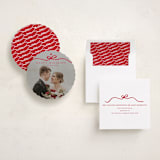 "Bow Tied" - Holiday Ornament Cards in Cardinal by Kaydi Bishop - Assembled