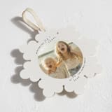 "Joyful Square" - Holiday Ornament Cards in Smoke by taylorVdesign - Detail