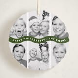 "Bouncy" - Holiday Ornament Cards in Pine by Up Up Creative - Front