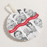 "Bouncy" - Holiday Ornament Cards in Santa Suit by Up Up Creative - Detail