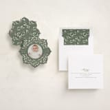 "Merry & New" - Holiday Ornament Cards in Wreath by Randi Cirelli - Fully Customized