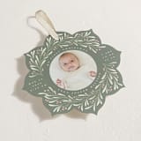 "Merry & New" - Holiday Ornament Cards in Wreath by Randi Cirelli - Detail