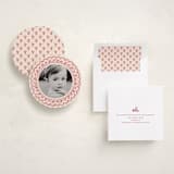 "Scalloped Holly" - Holiday Ornament Cards in Cranberry by Teju Reval - Assembled