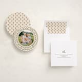 "Scalloped Holly" - Holiday Ornament Cards in Fir by Teju Reval - Fully Customized