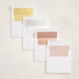 "Scalloped Holly" - Holiday Ornament Cards in Cranberry by Teju Reval - Envelope Liner Options