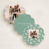 "Holly Frame" - Holiday Ornament Cards in Festive by Brandy Folse - Back Designs