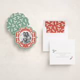 "Holly Frame" - Holiday Ornament Cards in Festive by Brandy Folse - Fully Customized