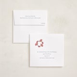 "Joyful Wreath" - Holiday Ornament Cards in Blueberry Peach by Katrina Marquet - FREE Recipient Addressing