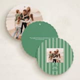 "Festive Folk" - Holiday Ornament Cards in Fir by Mansi Verma - Back Designs