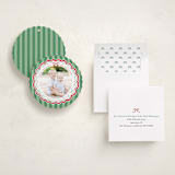"Festive Folk" - Holiday Ornament Cards in Fir by Mansi Verma - Fully Customized