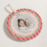 "Festive Folk" - Holiday Ornament Cards in Peppermint by Mansi Verma - Detail