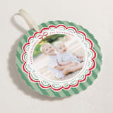 "Festive Folk" - Holiday Ornament Cards in Fir by Mansi Verma - Detail