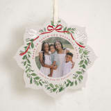 "Wreath of Doves" - Holiday Ornament Cards in Sleigh by Everett Paper Goods - Front