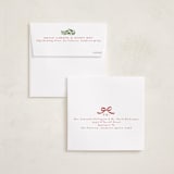"Wreath of Doves" - Holiday Ornament Cards in Sleigh by Everett Paper Goods - Envelope Addressing
