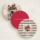 "Christmas Ornament" - Holiday Ornament Cards in Crimson by Sherley Ferreira - Back Designs