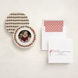 "Christmas Ornament" - Holiday Ornament Cards in Blush by Sherley Ferreira - Assembled