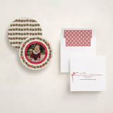"Christmas Ornament" - Holiday Ornament Cards in Crimson by Sherley Ferreira - Fully Customized