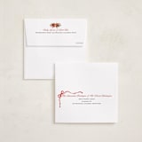 "Christmas Ornament" - Holiday Ornament Cards in Crimson by Sherley Ferreira - Envelope Addressing