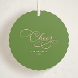 "Joy Cloud" - Holiday Ornament Cards in Pistachio by Erika Firm - Front