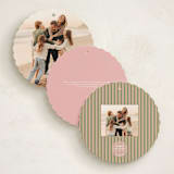 "Joy Cloud" - Holiday Ornament Cards in Pistachio by Erika Firm - Back of Card Options