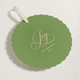 "Joy Cloud" - Holiday Ornament Cards in Pistachio by Erika Firm - Detail