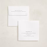 "Christmas Keepsake" - Foil-Pressed Holiday Photo Mount Cards in Pine by Robert and Stella - FREE Recipient Addressing