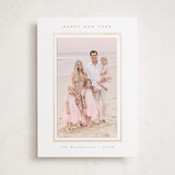 "modern minimalist" - Foil-Pressed Holiday Photo Mount Cards in Starlight by Christy Hy Lee - Front