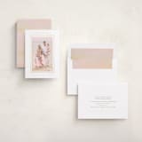 "modern minimalist" - Foil-Pressed Holiday Photo Mount Cards in Starlight by Christy Hy Lee - Assembled