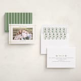 "Kensington" - Foil-Pressed Holiday Photo Mount Cards in Snow by Robert and Stella - Assembled