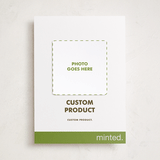 "Landscape Custom" - Foil-Pressed Holiday Photo Mount Cards in Golden by Minted Custom - Front