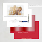 "Hampton Frame" - Party Invitations in Poinsettia by Amy Kross - Back of Card Options