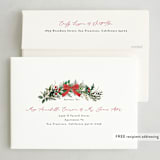 "Festive Holiday" - Party Invitations in Holly Berry by Susan Moyal - FREE Recipient Addressing