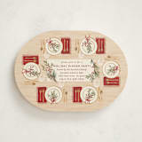 "Around the Table" - Party Invitations in Holly Berry by Jamie Alexander - Front