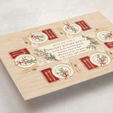 "Around the Table" - Party Invitations in Holly Berry by Jamie Alexander - Detail