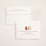 "Around the Table" - Party Invitations in Holly Berry by Jamie Alexander - FREE Recipient Addressing