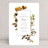 "Provincial Feast" - Party Invitations in Caramel by Erin Hodges - Front