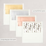 "Provincial Feast" - Party Invitations in Caramel by Erin Hodges - Envelope Liner Options
