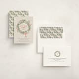 "holiday wreath" - Party Invitations in Chardonnay by Lori Wemple - Assembled