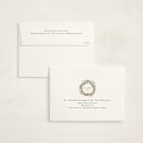 "holiday wreath" - Party Invitations in Chardonnay by Lori Wemple - FREE Recipient Addressing