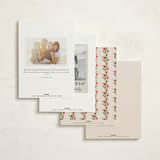 "Christmas Flowers" - Party Invitations in Chardonnay by Claudia Orengo - Back of Card Options