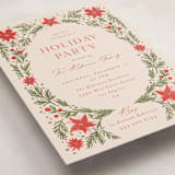 "Christmas Flowers" - Party Invitations in Chardonnay by Claudia Orengo - Detail