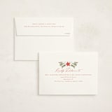 "Christmas Flowers" - Party Invitations in Chardonnay by Claudia Orengo - FREE Recipient Addressing