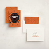 "Spidey" - Party Invitations in Pumpkin by Gwen Bedat - Assembled