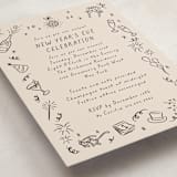 "Doodled Cheer" - Party Invitations in Ink by Jamie Alexander - Detail