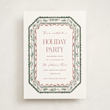 "festive framework" - Party Invitations in Evergreen by Rebecca Durflinger - Front