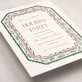 "festive framework" - Party Invitations in Evergreen by Rebecca Durflinger - Detail